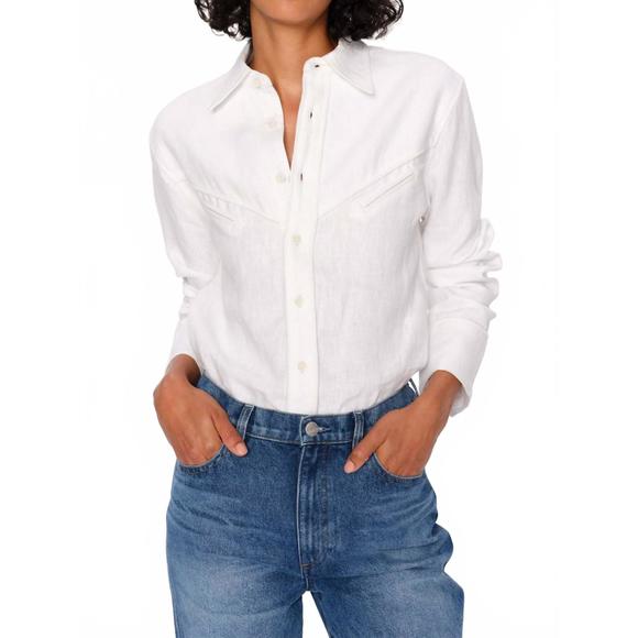 NEW DL1961 - WOMEN'S lisette shirt in white - Picture 1 of 3